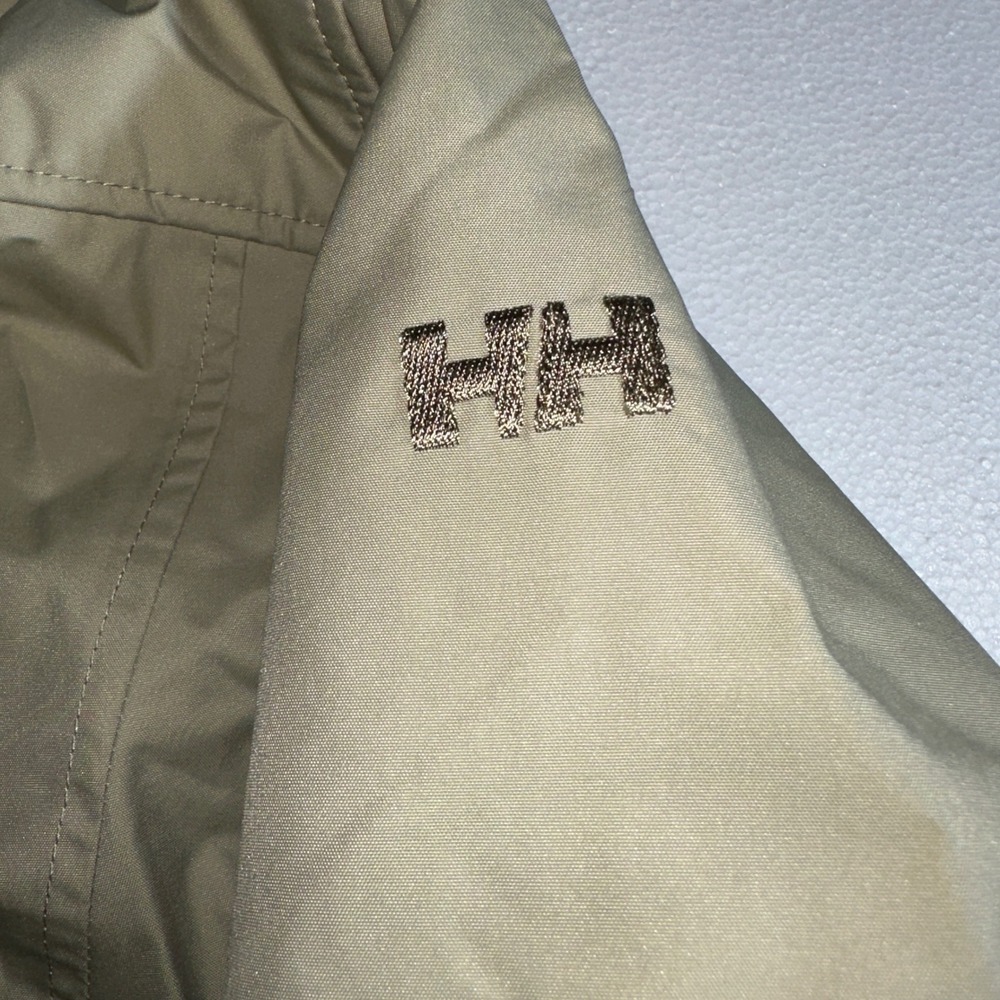 Helly Hansen Welsey II Trench Coat Womens XL Light Beige Waterproof 53247-463 - Picture 6 of 16